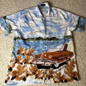 Big Brother Men's Hawaiian The Aloha Shirt Gary Boy Acapulco Classic Car Medium